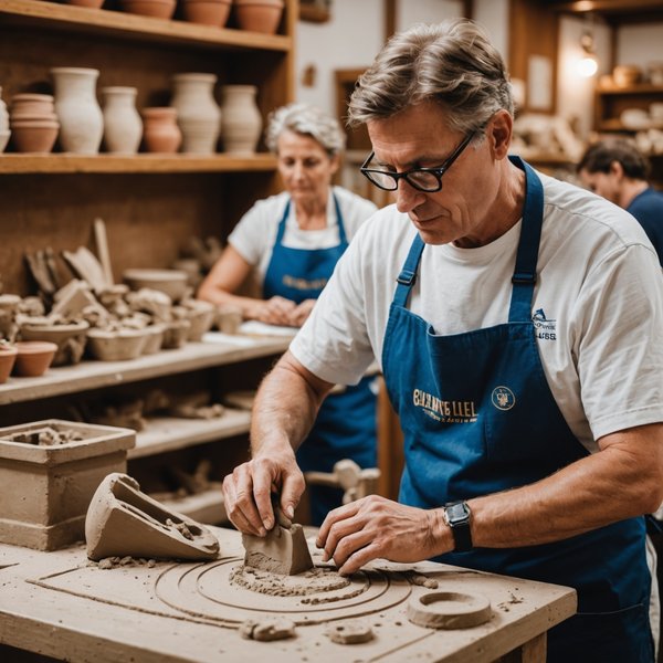 Quelle croisière propose des ateliers de sculpture en argile en Italie?